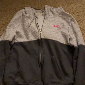 Hollister hoodie with zipper